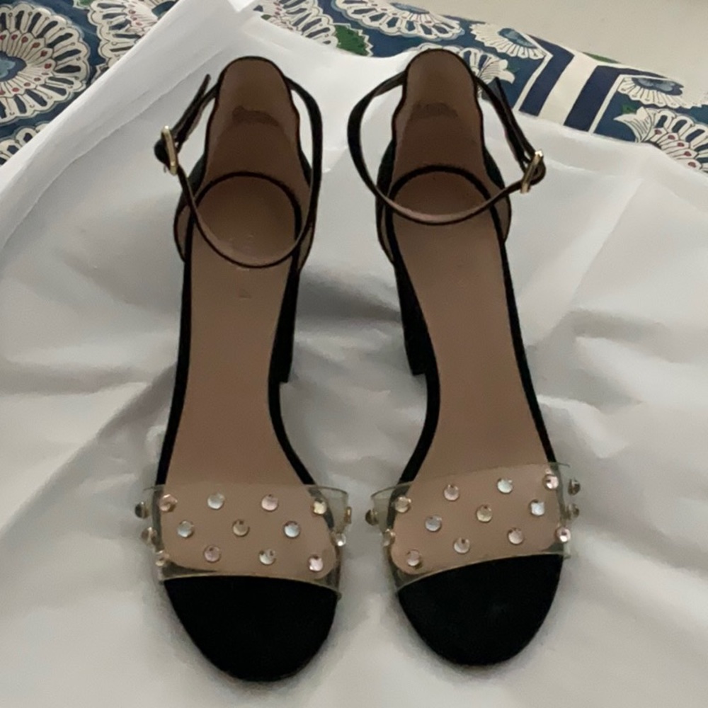 Kate Spade black suede heels!  7-1/2 M